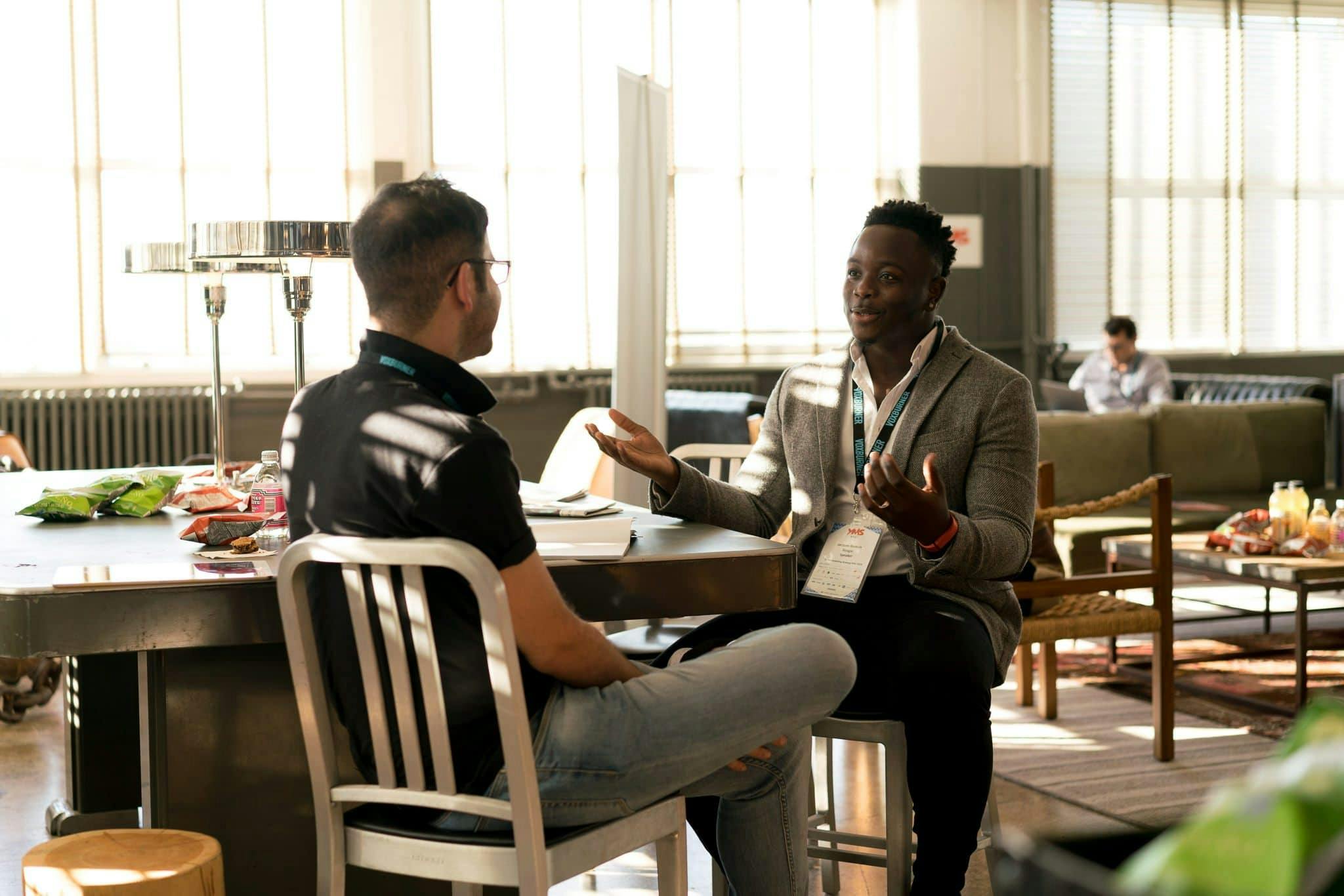 Men Talking to each other
